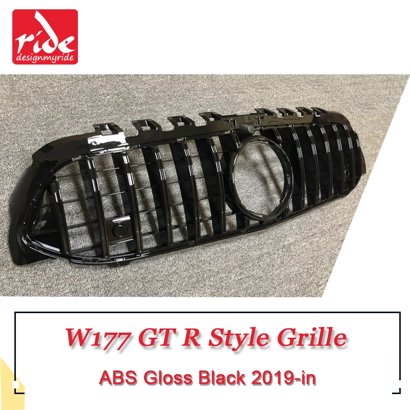 W177 решетка GT R Стиль с Камера спортивные сетки переднего бампера для A class A180 A200 A250
