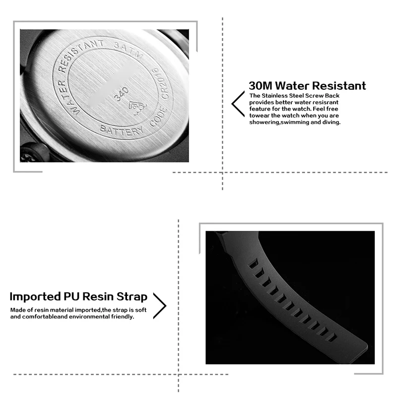 Xfcs 2017 водонепроницаемые наручные электронные автоматические часы для мужчин