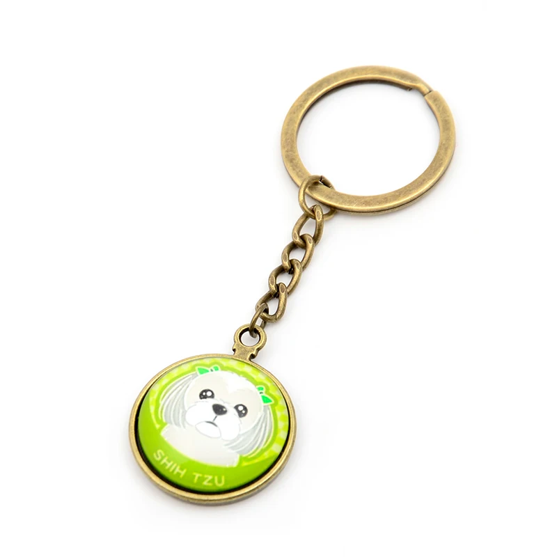 Schnauzer Пудель мопса ювелирные изделия брелки для женщин мужчин девочек Сделай Сам