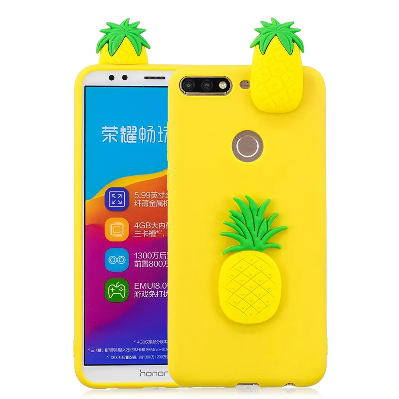 S Y7 чехол для Coque huawei Y7 чехол s для huawei Y7 Prime чехол мультяшная 3D кукла игрушка Мягкий силиконовый чехол для телефона для женщин - Цвет: S