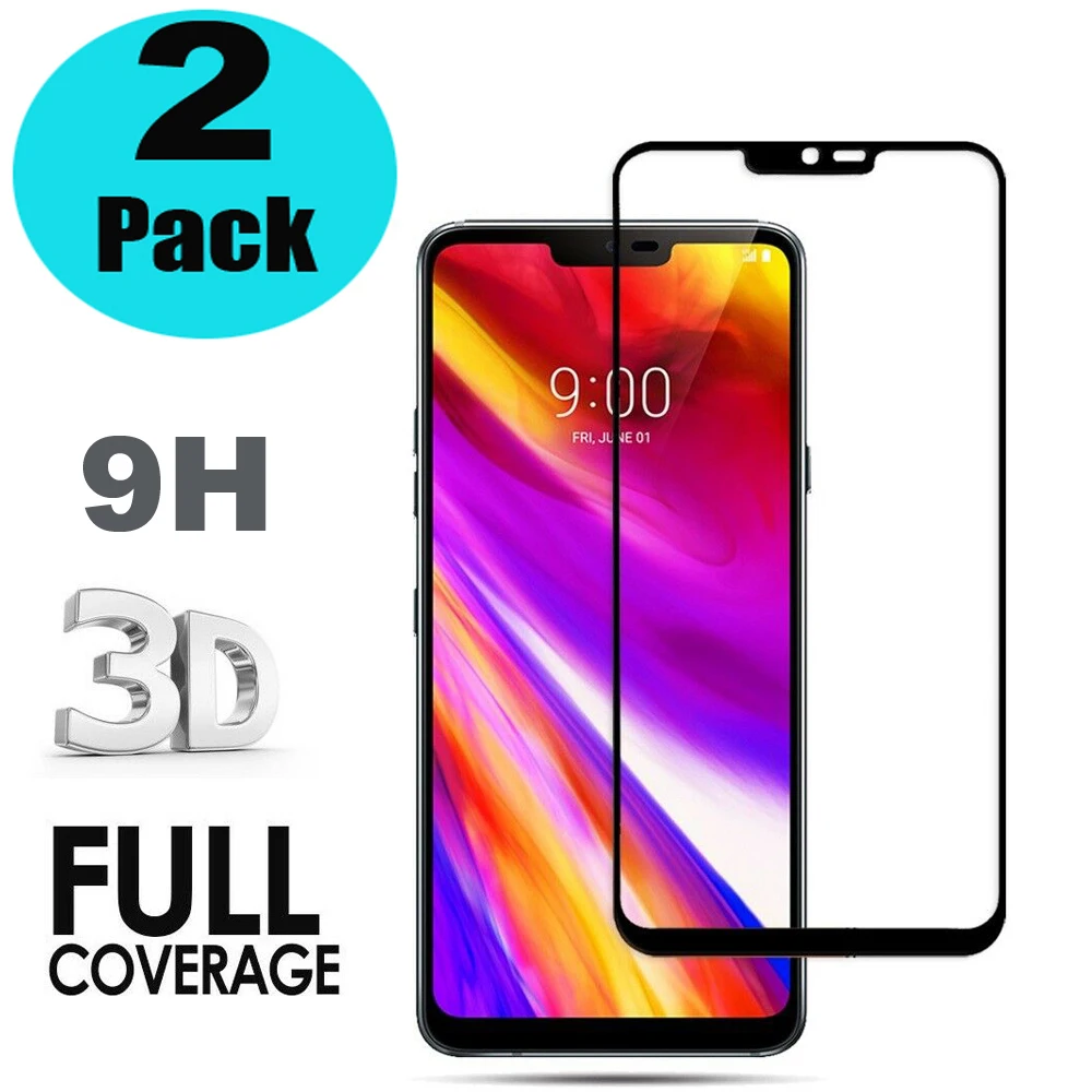 2 шт для LG G7 ThinQ Анти взрыв HD полное покрытие закаленное стекло протектор экрана