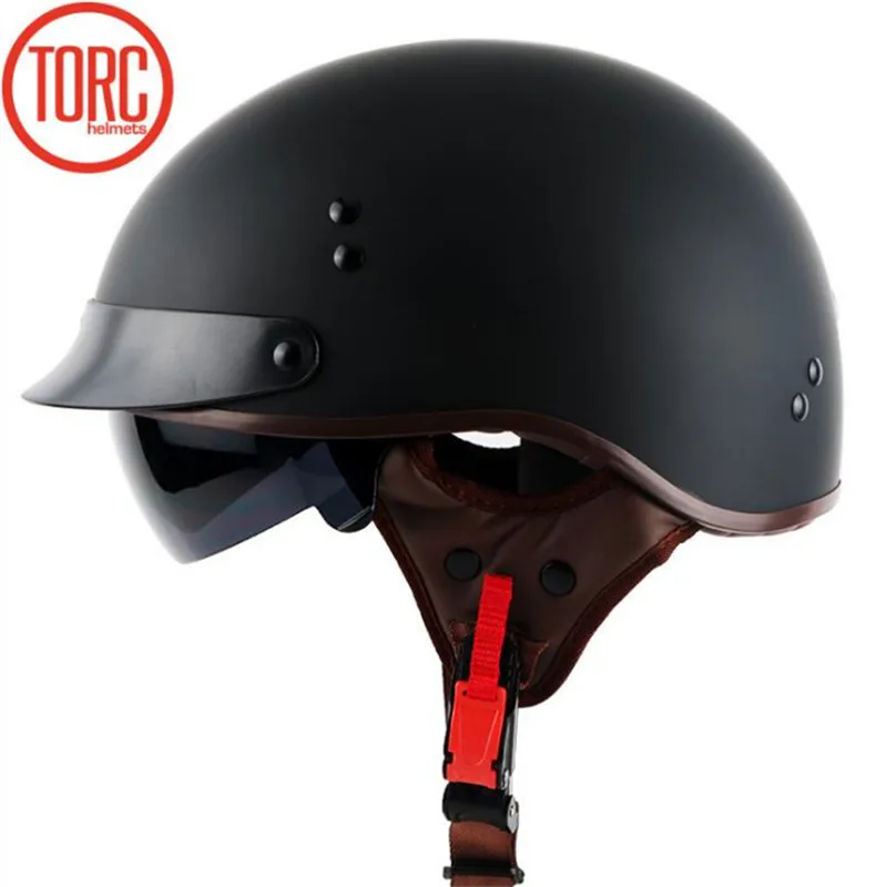 Полулицевой мотоциклетный шлем TORC T55 с внутренними солнцезащитными очками