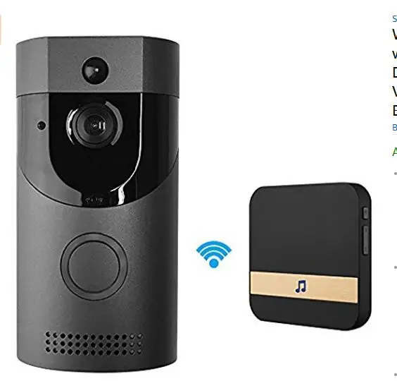 Беспроводной умный дверной звонок WIFI с колокольчиком ночное видение обнаружение