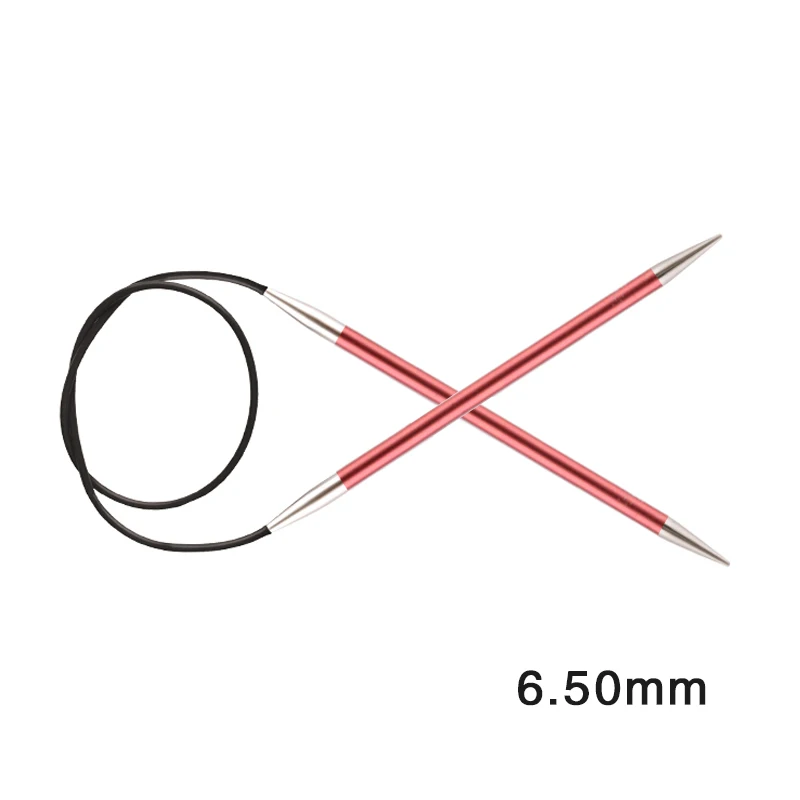 Knitpro Zing_60 см фиксированная круговая вязальная игла - Цвет: 6.50mm