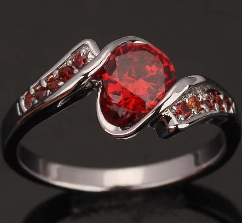Конфетный красный бургенди гранат посеребренные ювелирные изделия распродажа