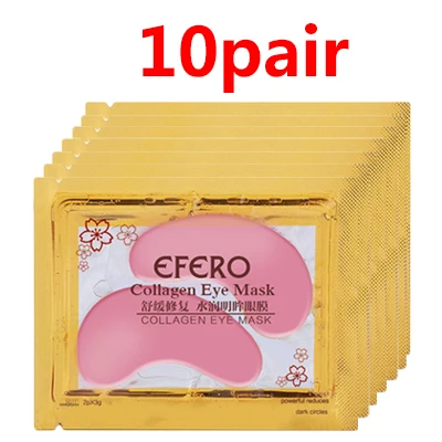 10Pair style 3 5 пар = 10 шт. efero маска для глаз гелевая Коллагеновая Маска 24 к золотые маски для глаз для ухода за глазами увлажняют Темные Круги Патчи для глаз для ухода за лицом - Цвет: 10Pair style 3