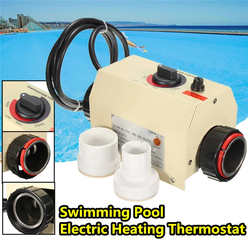 Водные виды спорта 3 кВт электрический бассейн и спа ванна Отопление термостат