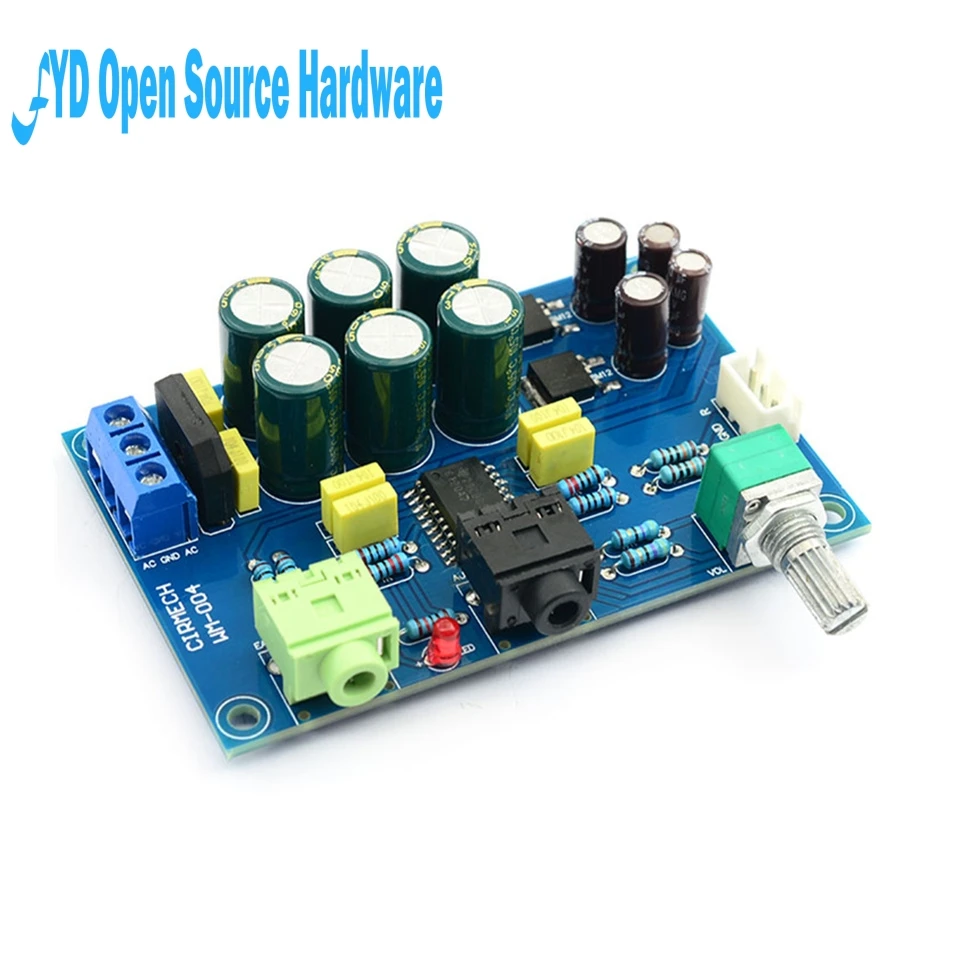 1pcs TPA6120 Headphone Amplifier Board HIFI TPA6120A2 Enthusiast Headphones AMP Amplificador Zero Noise Diy/Finished