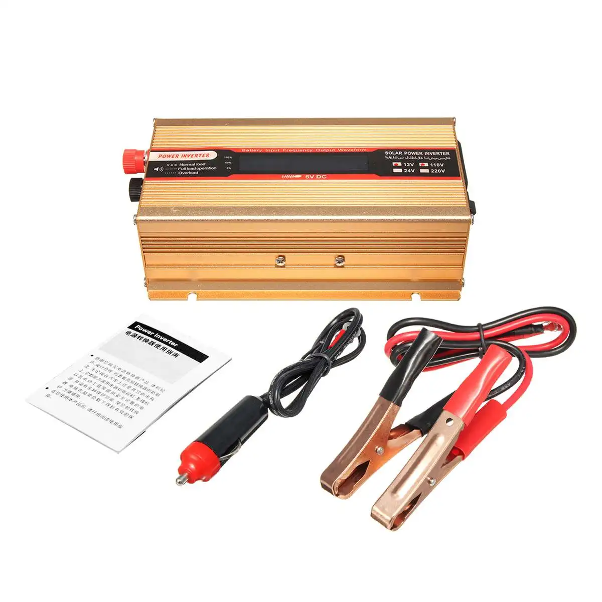 USB 4000 Вт 12/24V дo AC 220/110V автомобильный Мощность Инвертер высокая скорость преобразования Модифицированная синусоида преобразователь для различных Приспособления