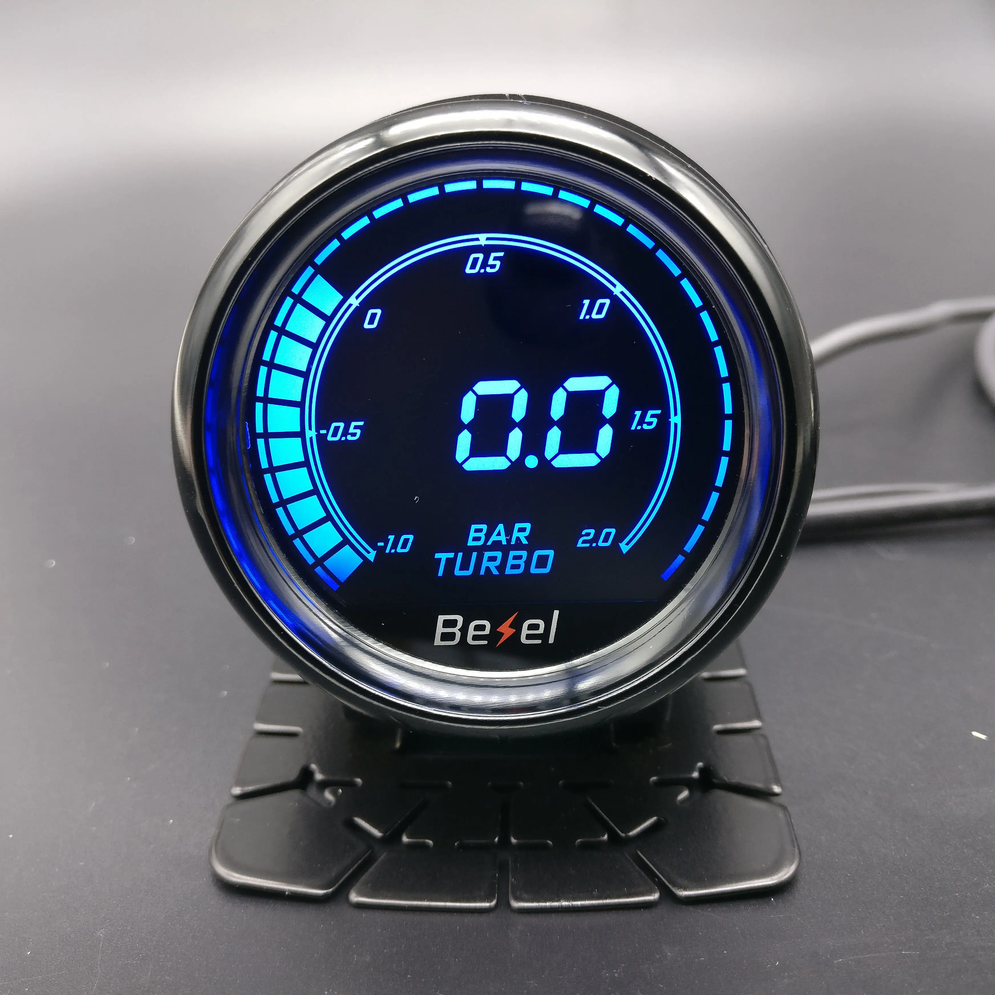 Дизайн " 52 мм EVO lcd Turbo 2 БАР МАНОМЕТР Boost gauge метр монитор 7 цветов в комплекте Калибр pod электрический датчик