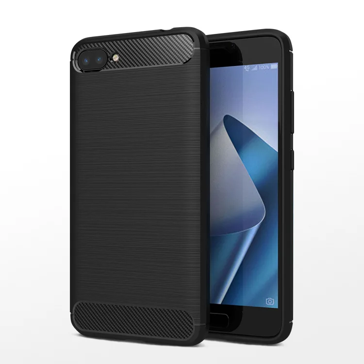 Мягкий чехол из углеродного волокна и ТПУ для Asus Zenfone 4 Max 4V Live 3s max AR 3 ZOOM Selfie Plus Pro 5