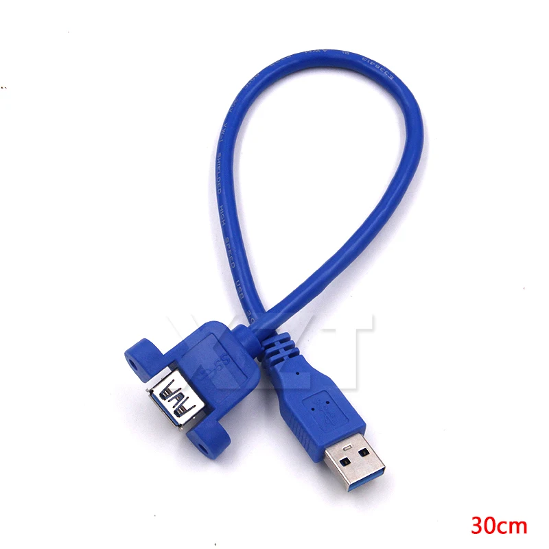 Новинка Удлинительный кабель 30 см 150 штекер гнездо USB3.0 с отверстиями для винтов