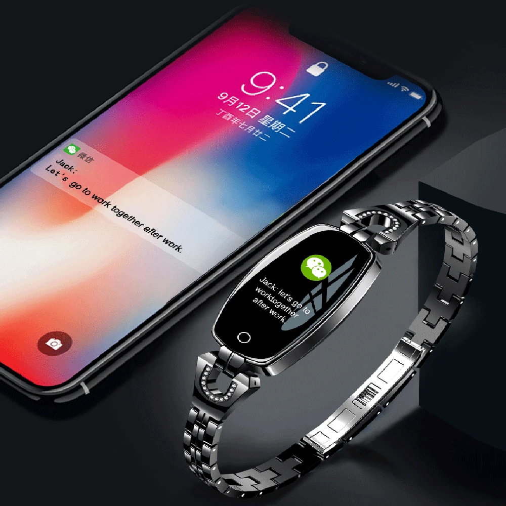 2018 женский модный смарт браслет для девушек пульсометр кровяное давление