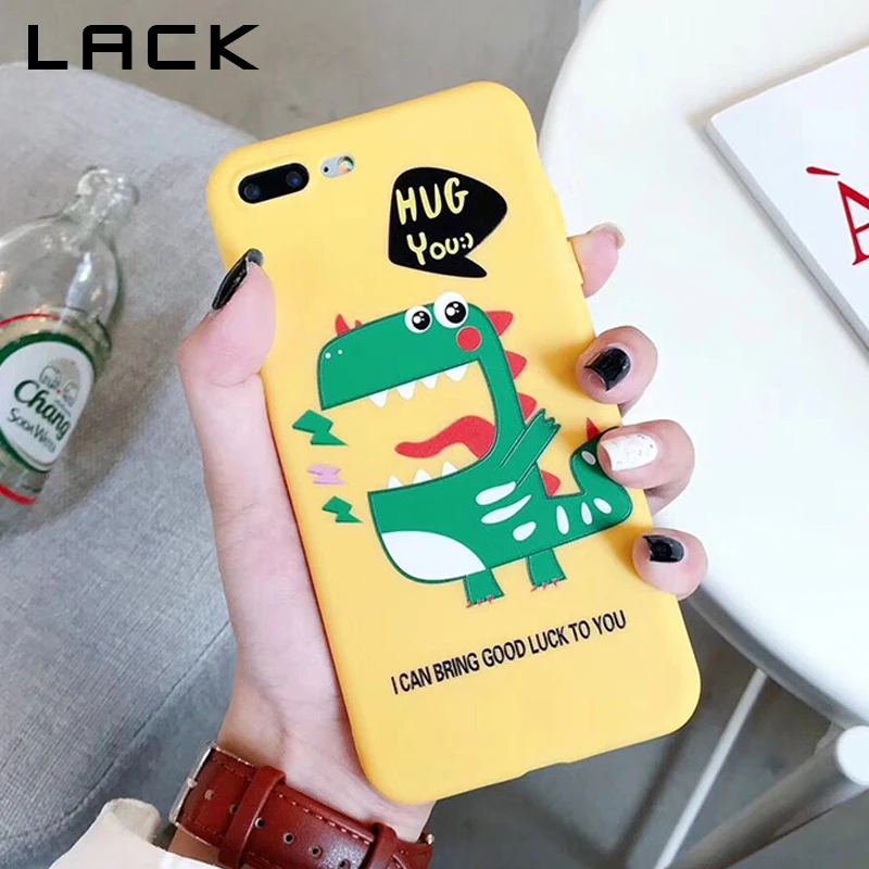 Отсутствие мультфильм динозавра чехол для телефона iphone х 6 S 7 8 плюс мода ультра