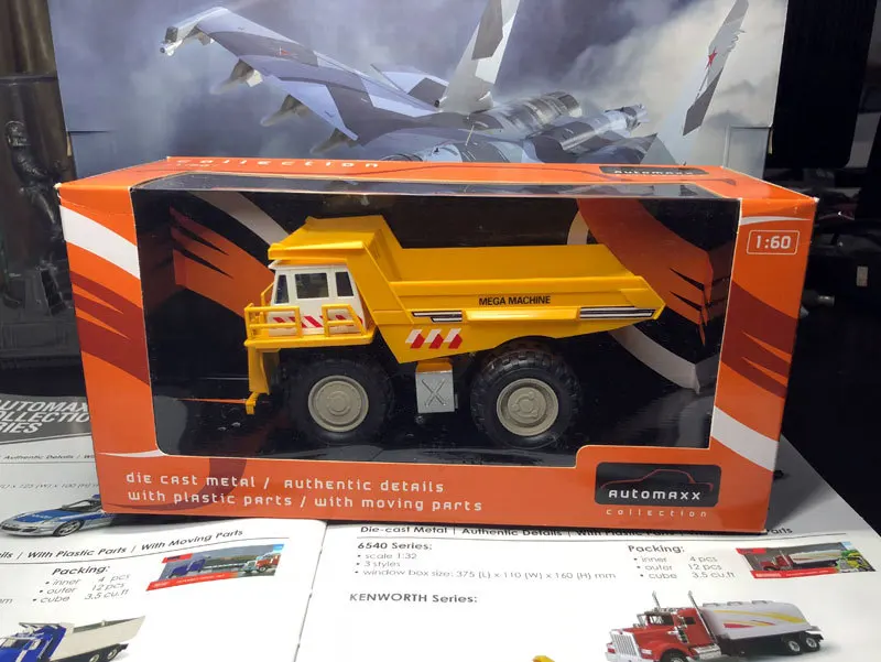 Модель грузовика JOYCITY масштаб 1/60 игрушки наконечник грузовик литый под давлением
