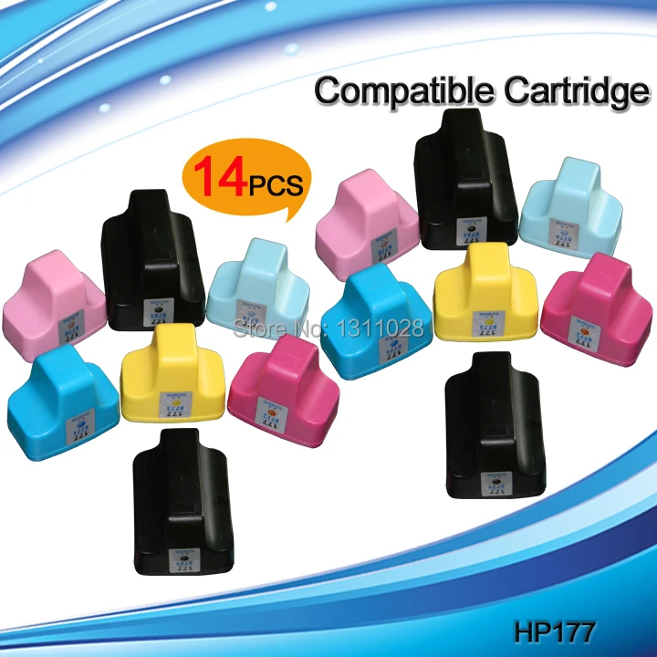 

INK WAY 14 pack inkjet cartridge with chip for hp177 suitable for HP 3210 3210v 3210xi 3213 3308 3310 3310xi 3313 8230 8238 etc