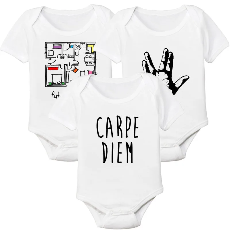 Body Baby Clothing Sets Cute Newborn 3Pcs/lot Cotton Girl Boy Bodysuits Summer Jumpsuits Bebe Clothes | Детская одежда и обувь