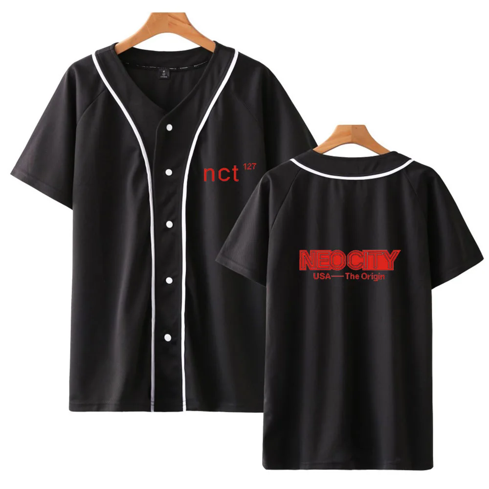 

Kpop NCT U 127 Concert Album Baseball T Shirt Women Men Casual Cotton T-shirt Member Name Printed Fans Tshirt Tops Brand Clothes