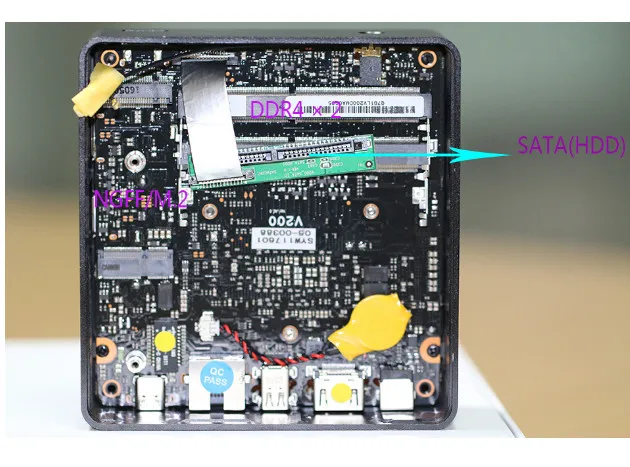 Eglobal Nuc DDR4 8th поколения Intel 4 ядра мини ПК Linux core i7 8550U Win10 переменного тока K с Wi Fi HTPC HDMI
