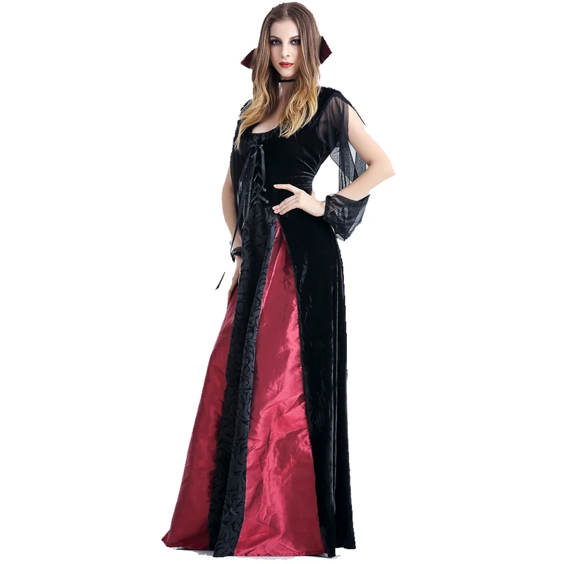 

MOONIGHT New Women Witch Costumes Cosplay Gothic Witch Outfit The Queen Witch Role Play Clothing
