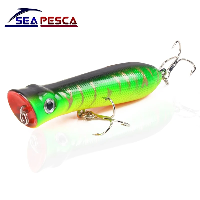 SEAPESCA Topwater Popper рыболовная приманка 80 мм 11 5 г Crankbaits Isca искусственные жесткие