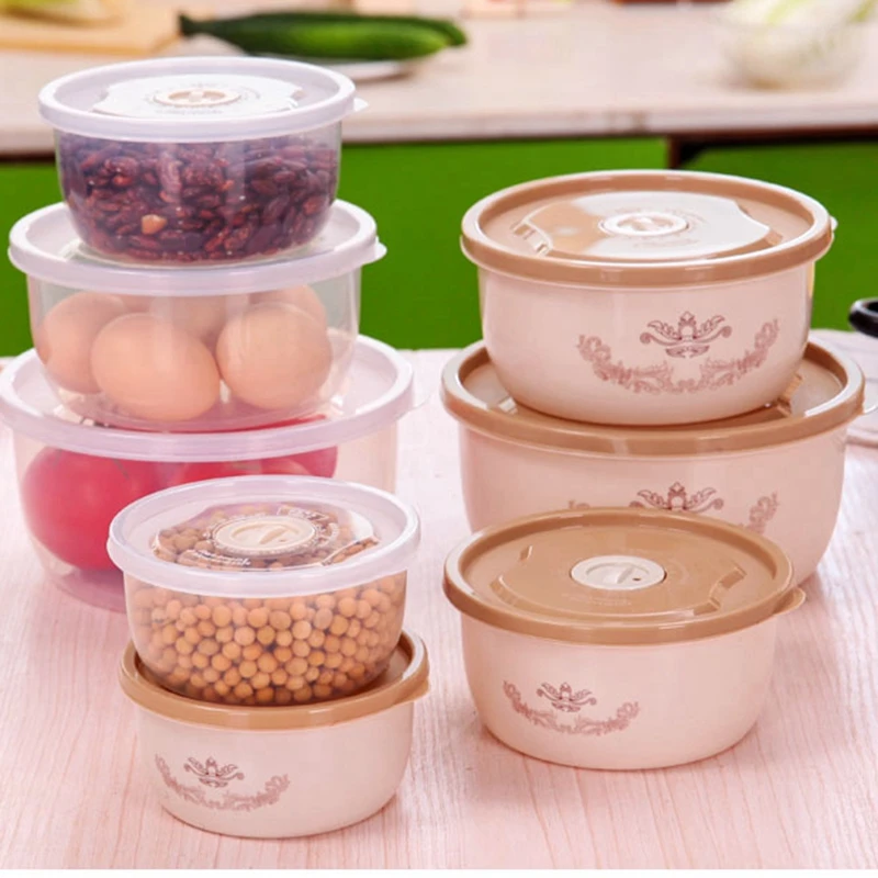 4 шт. Новая мода Кухня Прозрачный сохранение Пластик Коробки Наборы для ухода за