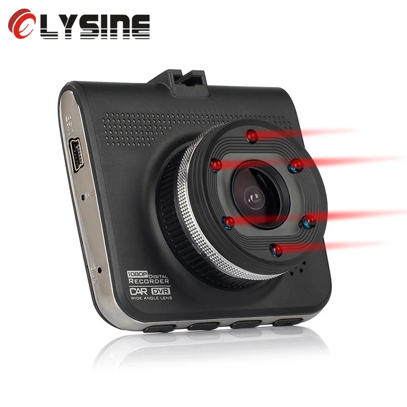 Olysine T661 Автомобильный видеорегистратор Full HD 1080P камера автомобиля ИК видеорегистратор ночного видения Регистратор