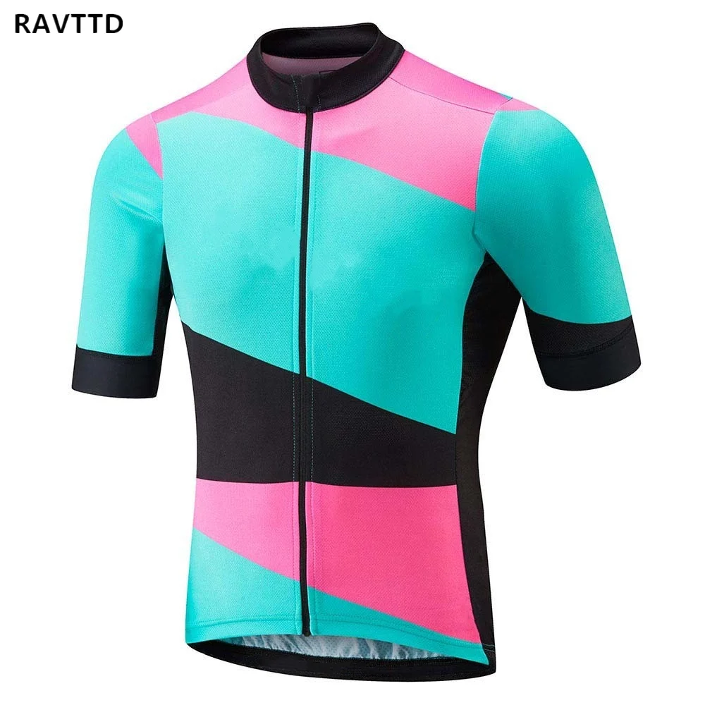 

Men and Women's hort Sleeve Cycling Jersey Quick Dry Breathable MTB Bike Clothing Full Zip Tops T-shirt ropa ciclismo
