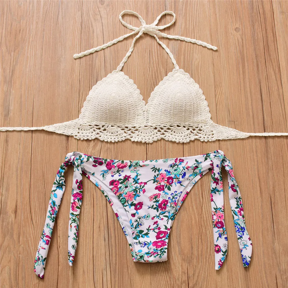 Бикини mujer с принтом комплекты бикини для женщин пуш ап сексуальный Maillot de Bain