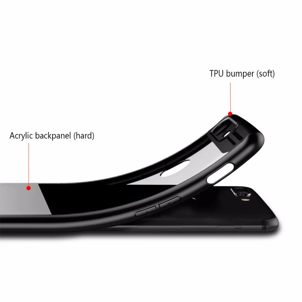 Чехол для OnePlus 5 T полная защитная тонкая прозрачная задняя крышка из ТПУ и акрила
