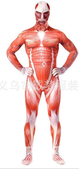 (D1 003) унисекс лайкра спандекс атака на титанов полное тело зентай костюмы костюм