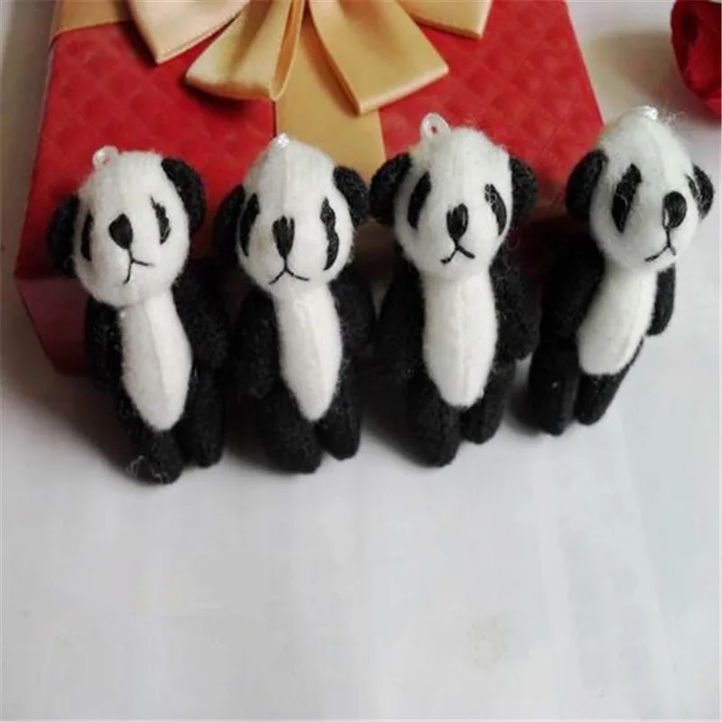 4.5cm 30pcs Mini Cute Joint Panda Plush Toys Chinese Treasure Dolls DIY Wedding Party Decor | Игрушки и хобби