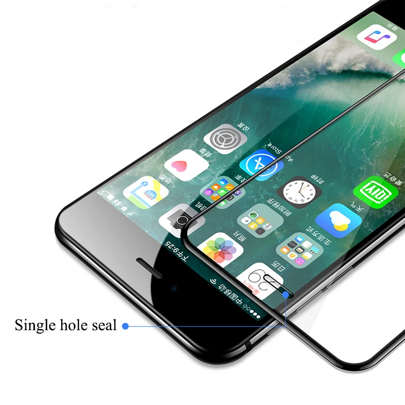 Полное покрытие Защитное стекло для iphone 6 7 8 S Plus на X XS Max XR Защитная пленка экрана