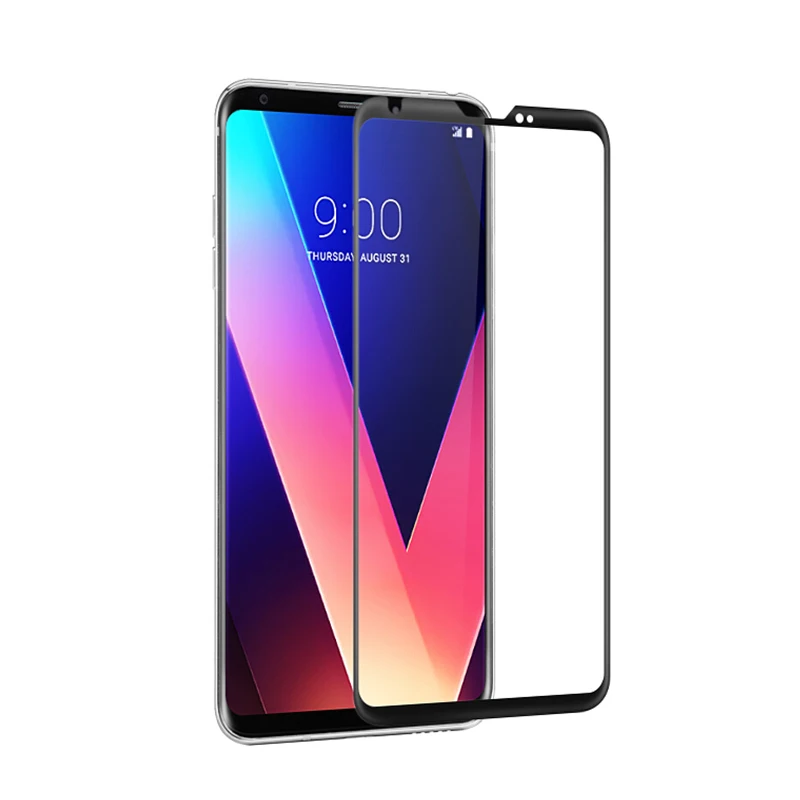 Для LG V30 закаленное Стекло Экран протектор 9 H 3D изогнутые Anti Explosion GHMY|Защитные