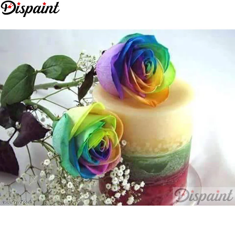 

Dispaint Full Square/Round Drill 5D DIY Diamond Painting "Color flower scenery"3D Embroidery Cross Stitch Home Decor Gift A21320
