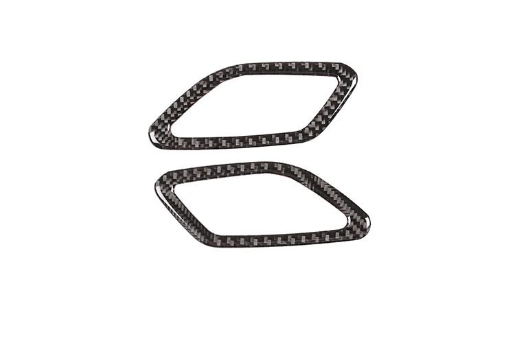 Carbon Fiber Для Mercedes benz A GLA CLA Class W176 A180 C117 X156 2013- настоящий карбоновый автомобильный Кондиционер для приборной панели наклейки на раму - Название цвета: Carbon Fiber