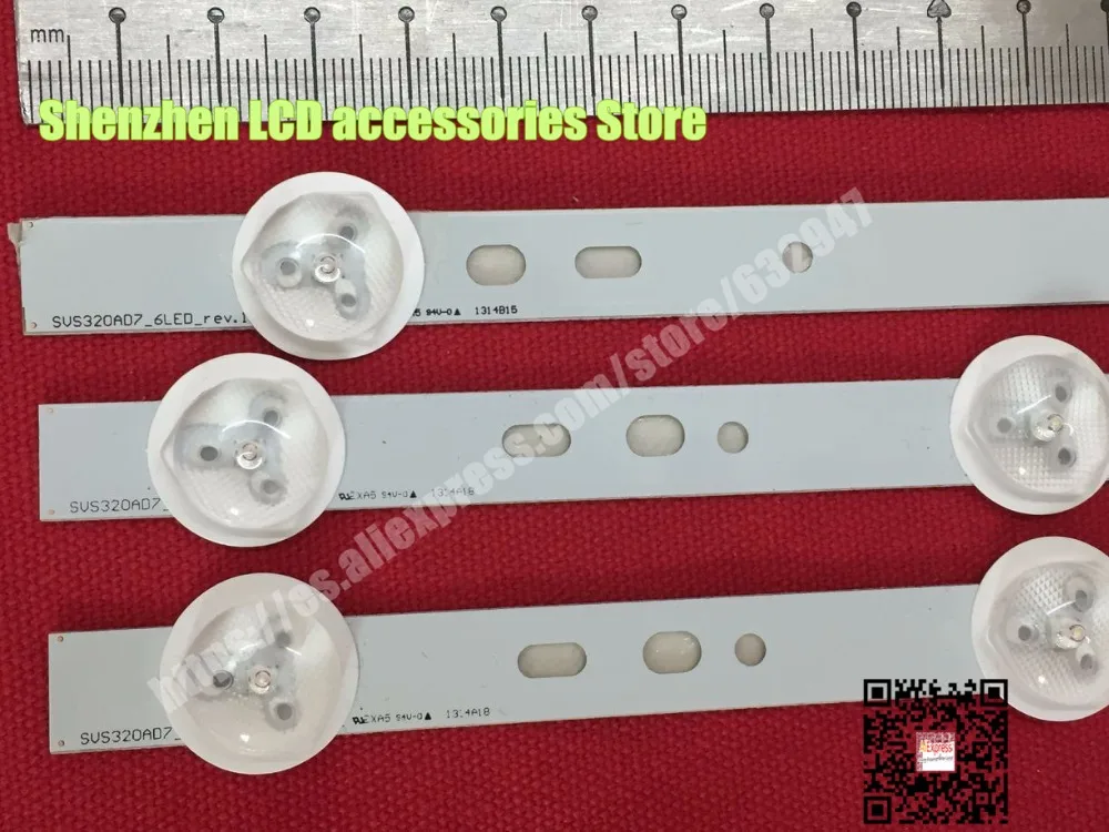 3 шт./лот для samsung 32 дюймов SVS320AD7 SVS320AD7_6LED 32 дюймов светильник экран LTA320AP33(1 комплект = 2 шт. 7LED+ 1 шт. 6LED