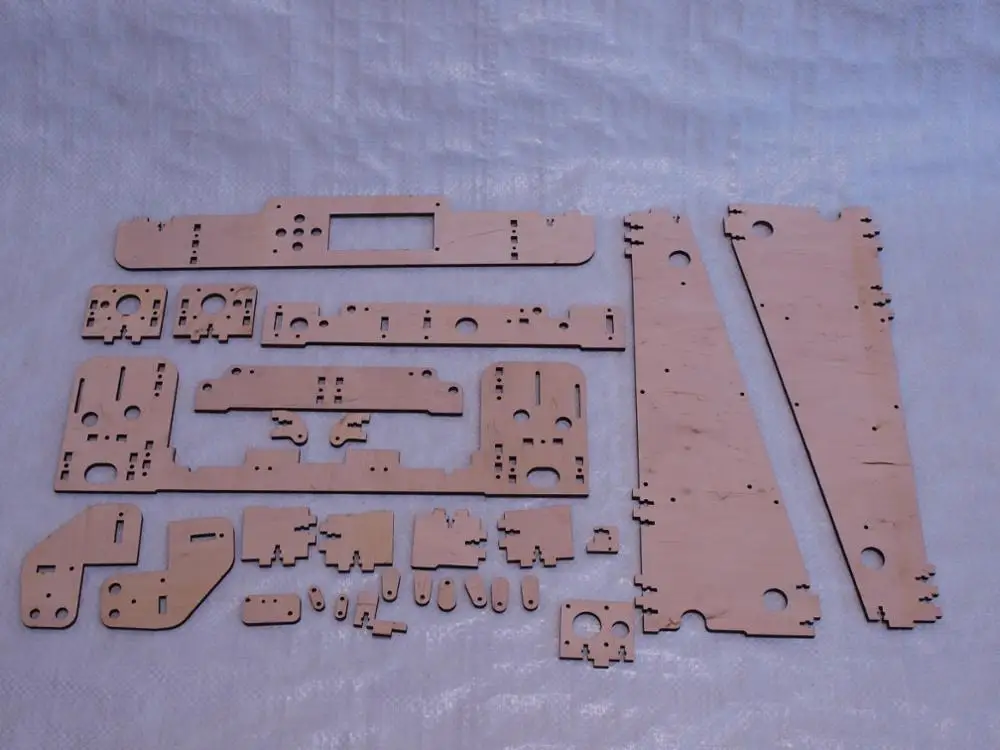 Fussor DIY Anet A8/Hesine M505/Tronxy 3d принтер клон Рамка комплект лазерная резка 6 мм фанерная пластина
