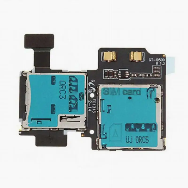 ZONBEMA для samsung Galaxy S4 i9500 i9505 Micro SD sim-карты лоток Слот держатель считыватель гибкий кабель