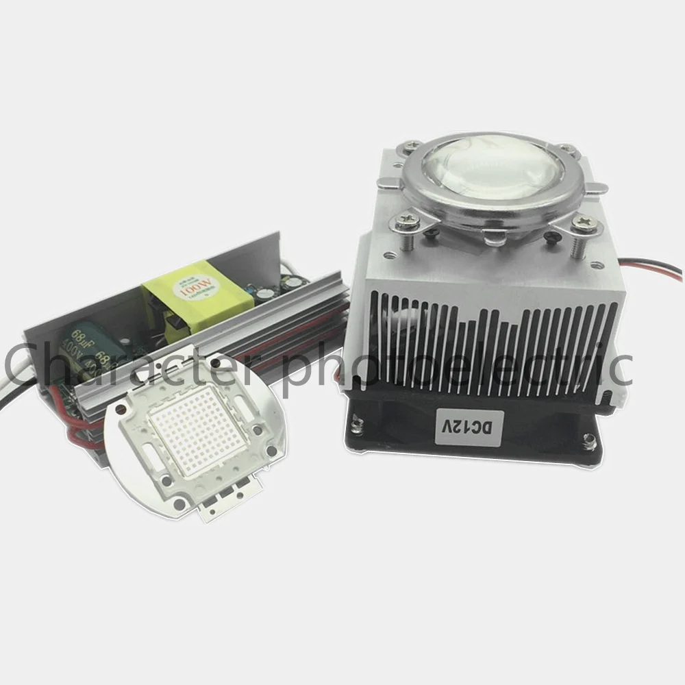 100W Светодиодный УФ 395-400nm светодиодный чип+ 100W AC 85-265V Выход DC 30-36V Драйвер+ радиатор+ 90 градусов объектив с рефлекторный коллиматор комплект