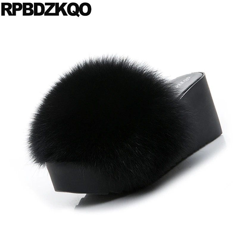 Женские туфли лодочки милые пушистые праздничные модельные на платформе в стиле