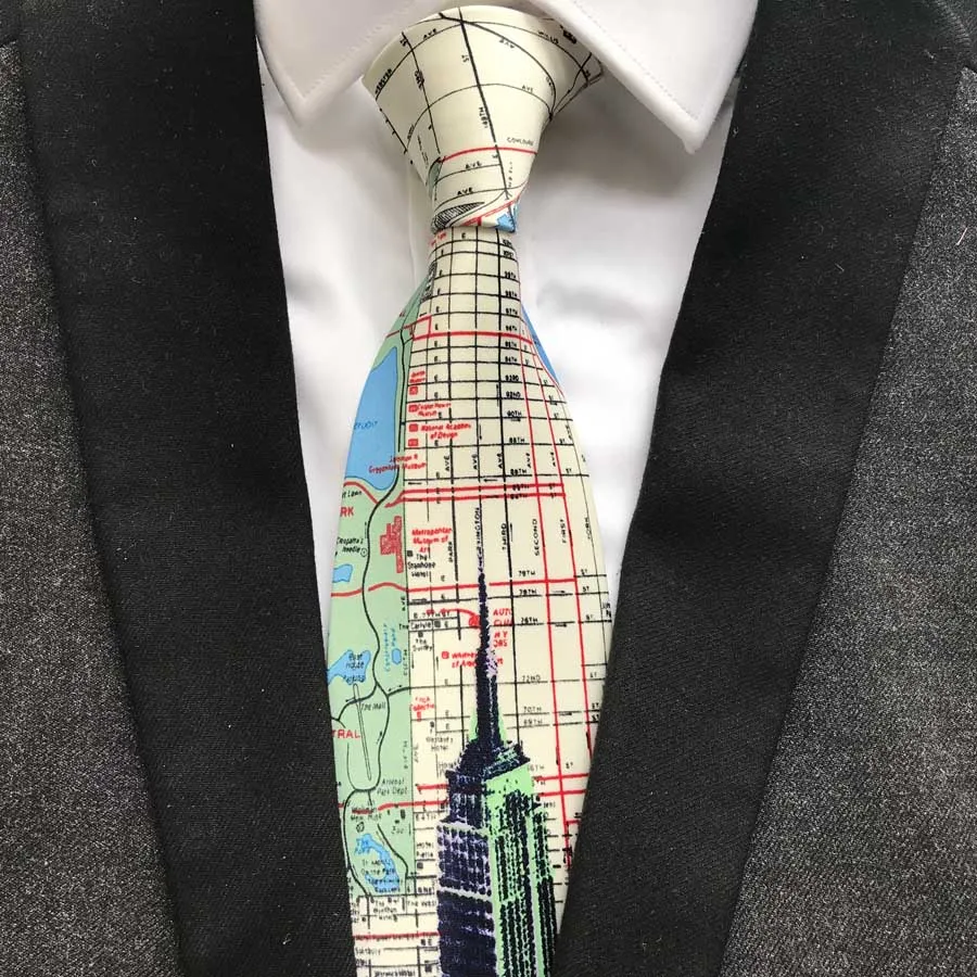 Модные Дизайнерские мужские галстуки, Статуя Свободы, 10 шт. от AliExpress RU&CIS NEW
