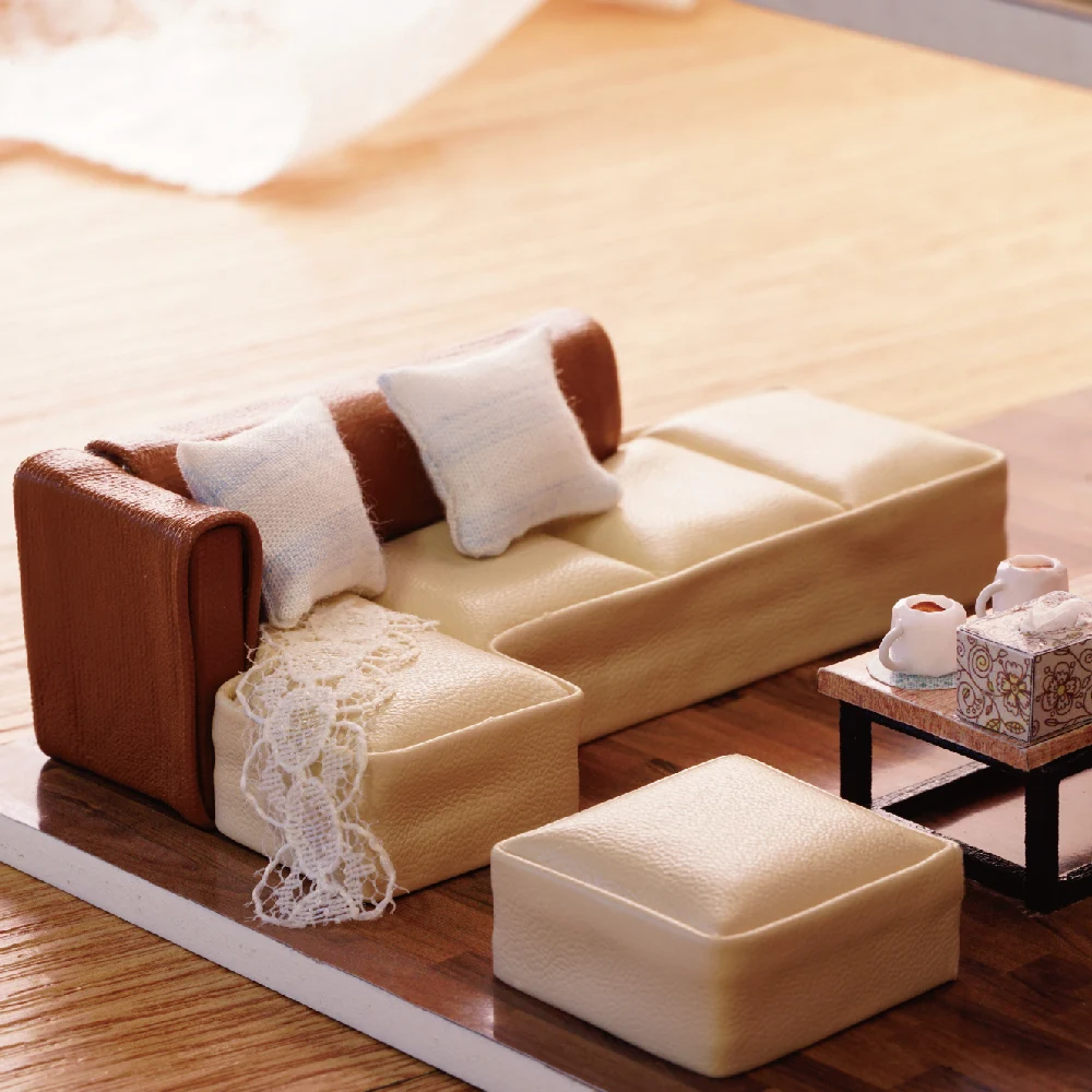 

DIY House Assembly Handmade Model Villa Waiting For Time grownups/children toys gift L-020