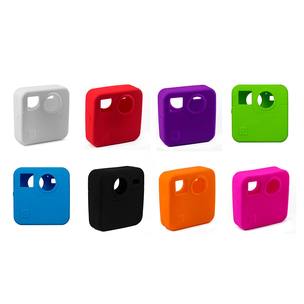 Многоцветный силиконовый чехол для камеры Fusion 360 градусов панорамный защитный