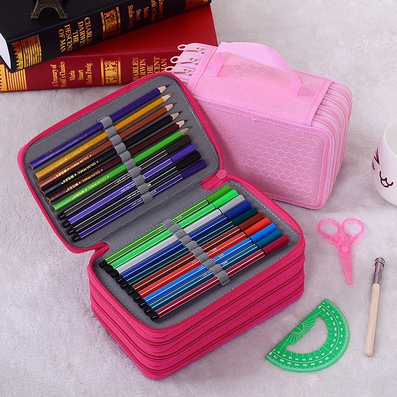 secret garden water color pencils case School Supplies Pencilcase 72 holders Pencil Cases Stationery Tools Kawaii Bag | Канцтовары для