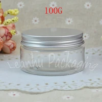 100g round plastic cream jar 100cc empty cosmetic container mask cream packaging jar makeup sub bottling 50 pclot