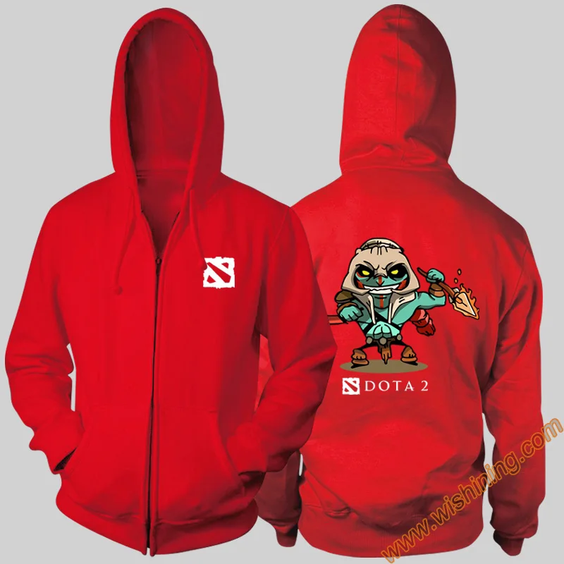 DOTA 2 Hero Gyrocopter Lina bristleback толстовки DOTA2 3xl большой размер полная молния толстовки с капюшоном Wishining - Цвет: 3