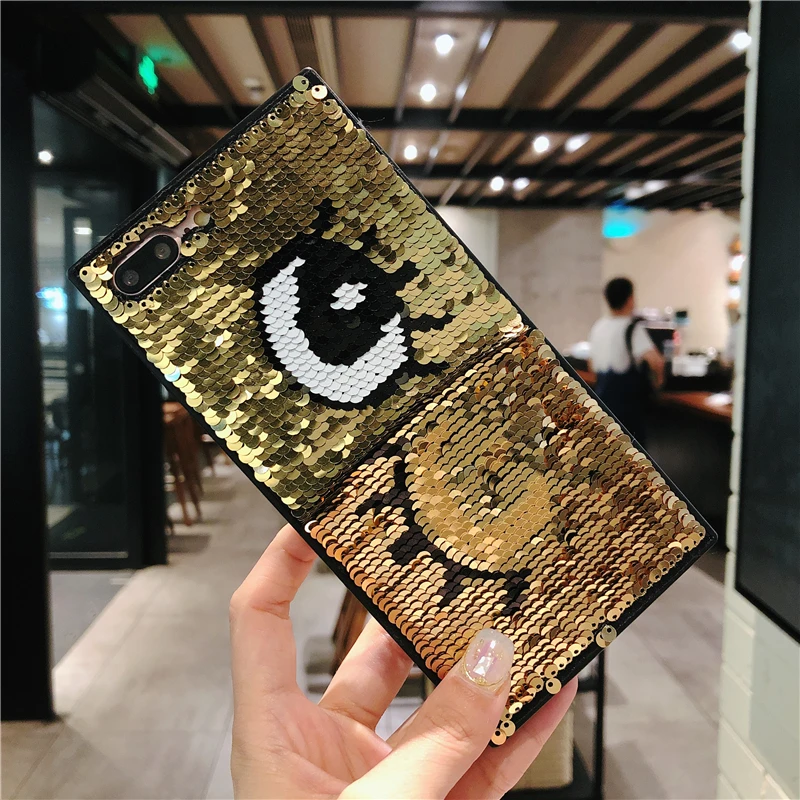 Роскошный мигающий блестящий чехол для телефона iPhone X, 7, 8, 6s Plus, магический меняющийся узор, цветные игрушки, чехол для iPhone 10, XR, XS, Max