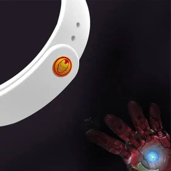 white NO.3 avengers marvel For Xiaomi Mi Band 4 3 2 Bracelet Strap Miband 3 2 Strap Wristband Band For Mi Band 2 3 4 Silicone - Цвет ремешка: white NO.3