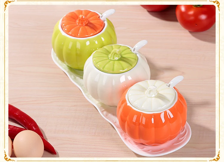 Новый год креативные керамические бутылки для хранения специй Баночки кухонные